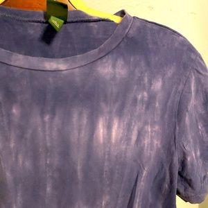 Purple blue tie dye soft cotton shirt